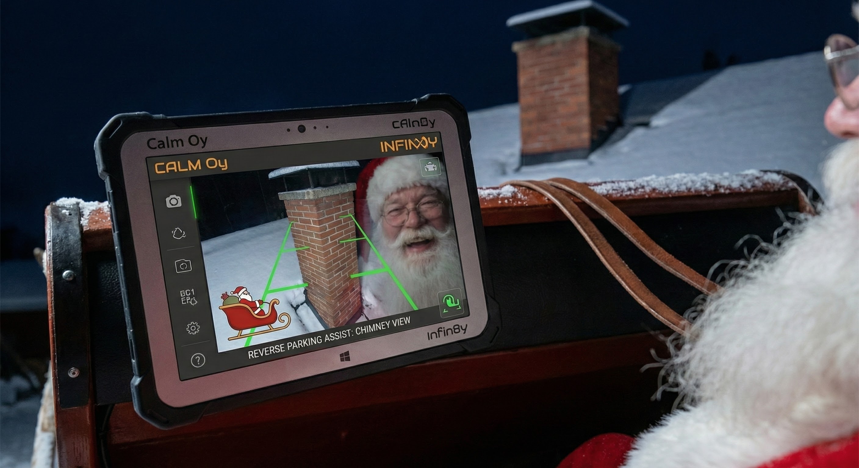 Sleigh with advanced parking sensors